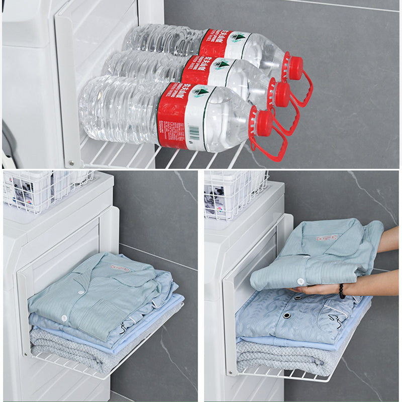 Space Saving Magnetic Folding Dirty Clothes Holder Carbon Steel Storage Rack