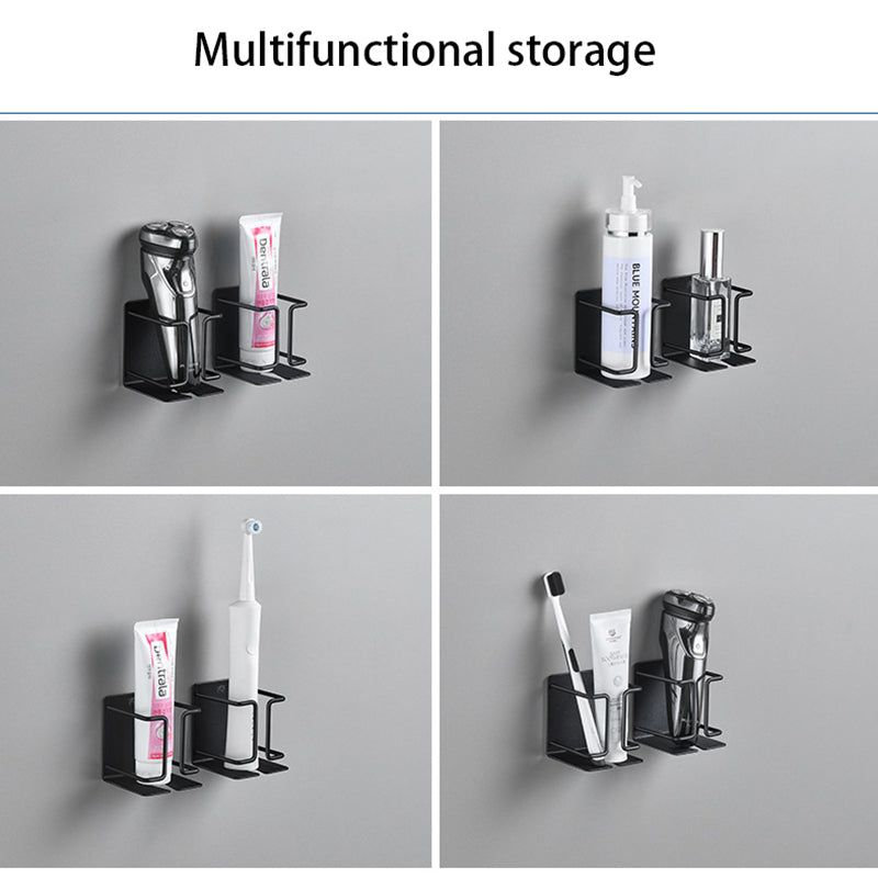 Drill Free Electric Shaver Holder Wall-mounted Stainless Steel Storage Rack