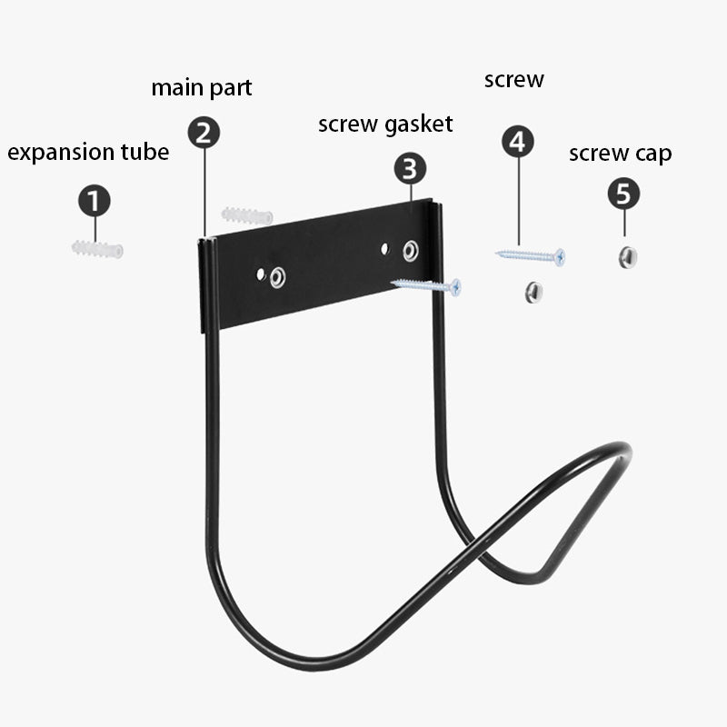 Water Hose Hanger Garden Wall Mounted Hose Holder Hook Water Pipe Storage Rack