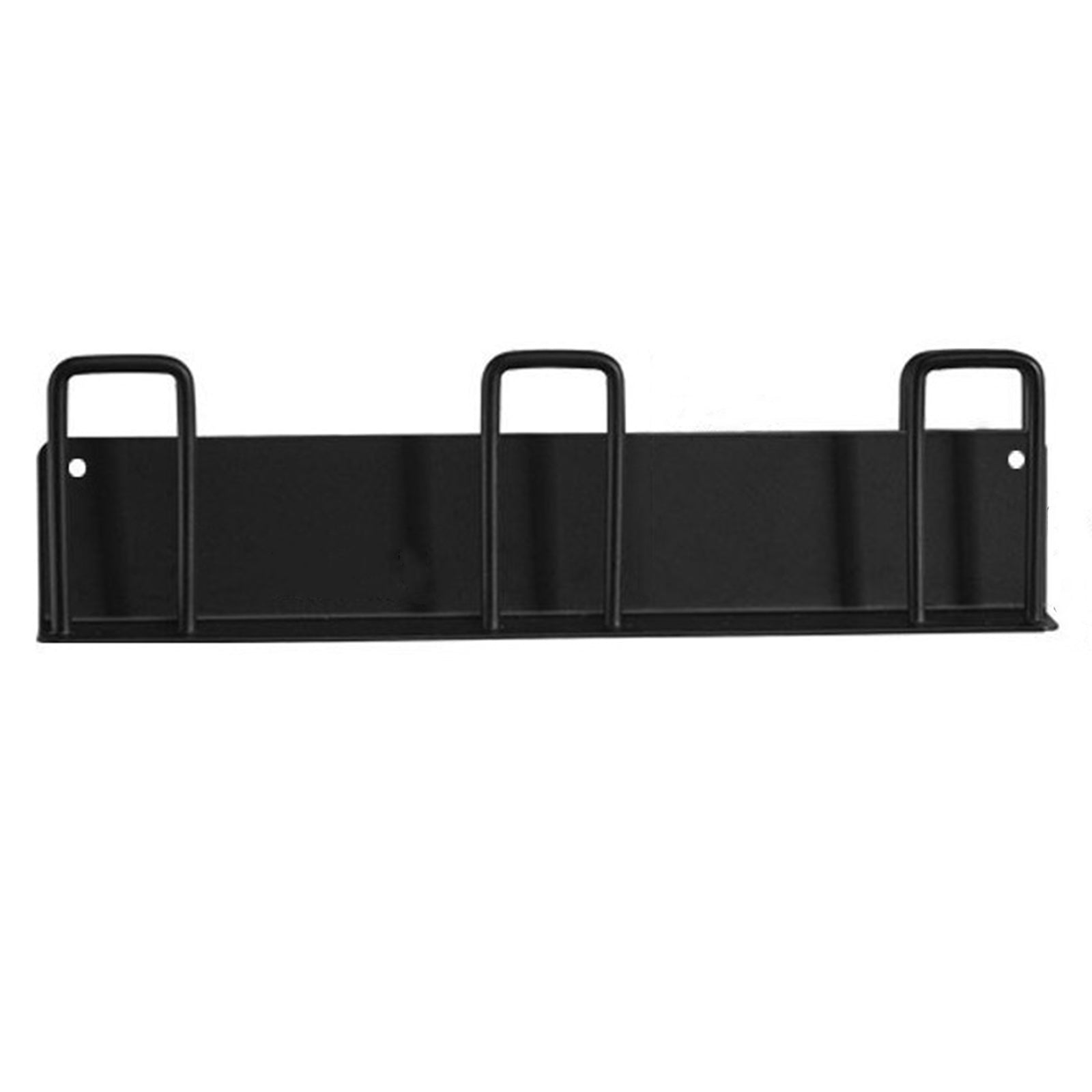 Drill Free 3-Hook Carbon Steel Wall Mounted Cup Holder Organizer Rack