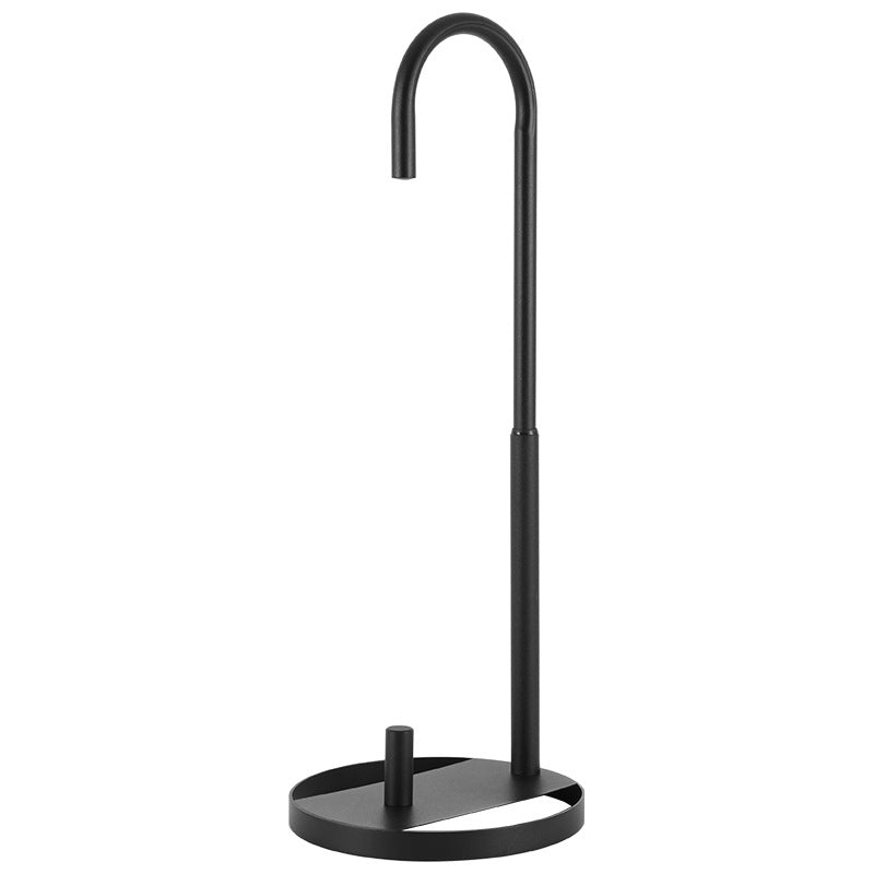 Telescopic Height Carbon Steel Desktop Roll Paper Towel Holder Rack, Arc Type