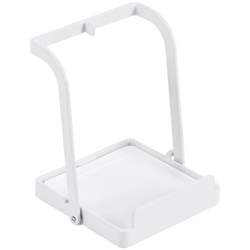 Countertop Shelf Pot Lid Holder with Drain Tray Kitchen Cookware Organizer