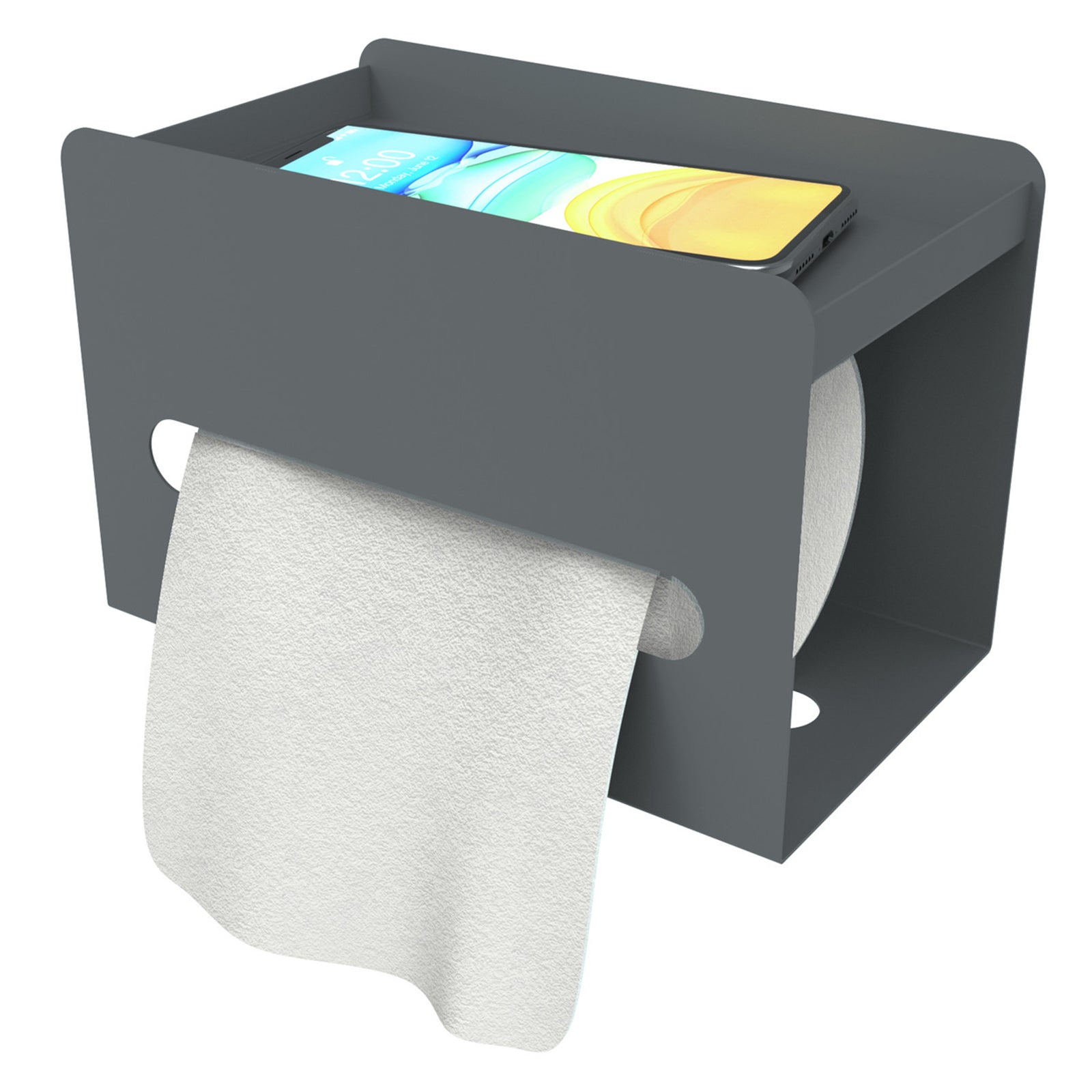 Multifunction Punch-free Magnetic Home Tissue Box Carbon Steel Tissue Storage Box