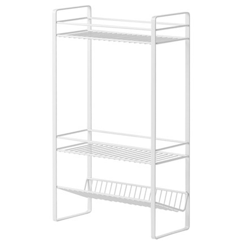 3 Tier Storage Trolley Metal Storage Shelving Units Multipurpose for Bathroom Kitchen