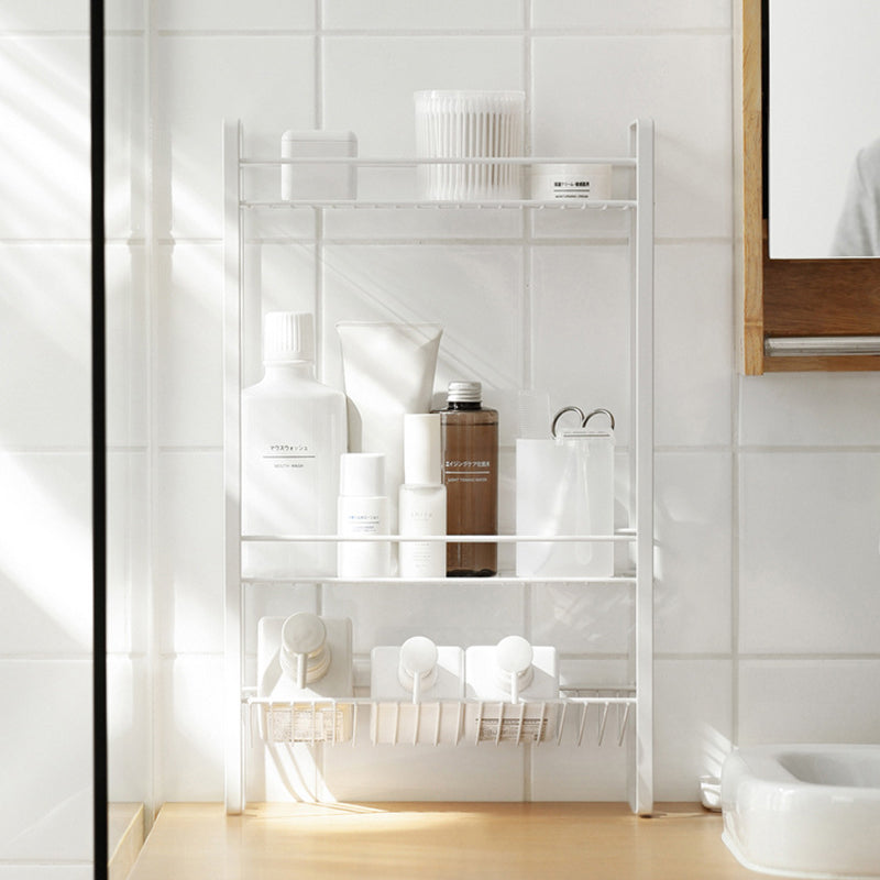 3 Tier Storage Trolley Metal Storage Shelving Units Multipurpose for Bathroom Kitchen