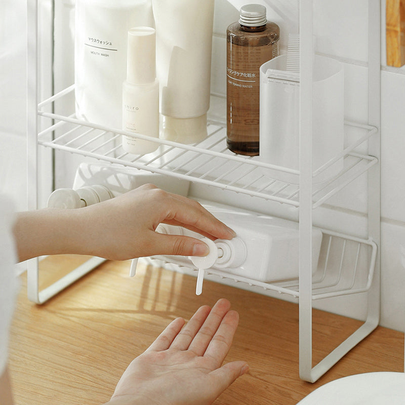 3 Tier Storage Trolley Metal Storage Shelving Units Multipurpose for Bathroom Kitchen