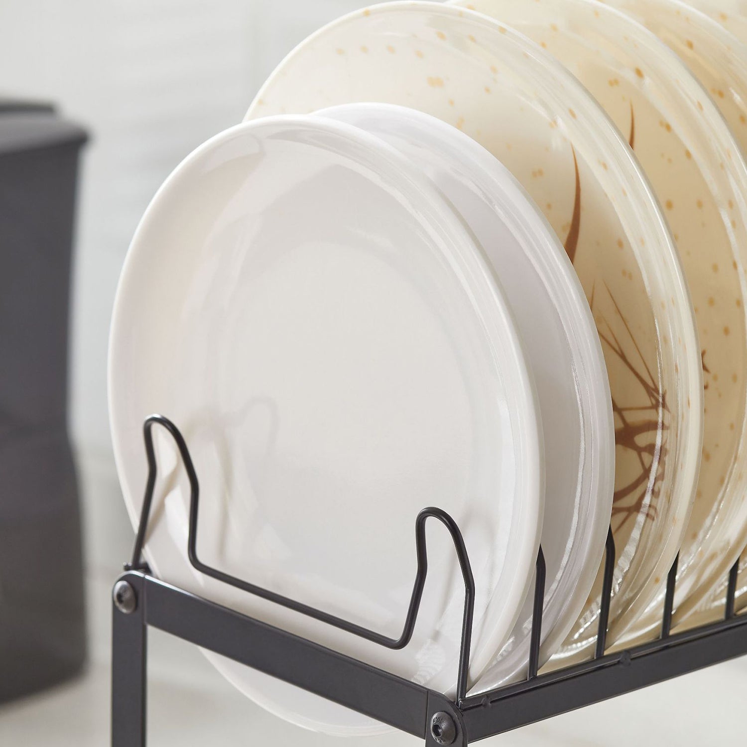 Dish Drying Rack Dish Drainer Bowl Holder with Drainboard Chopstick Rack