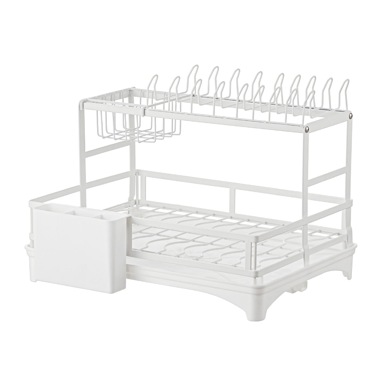 Dish Drying Rack Dish Drainer Bowl Holder with Drainboard Chopstick Rack