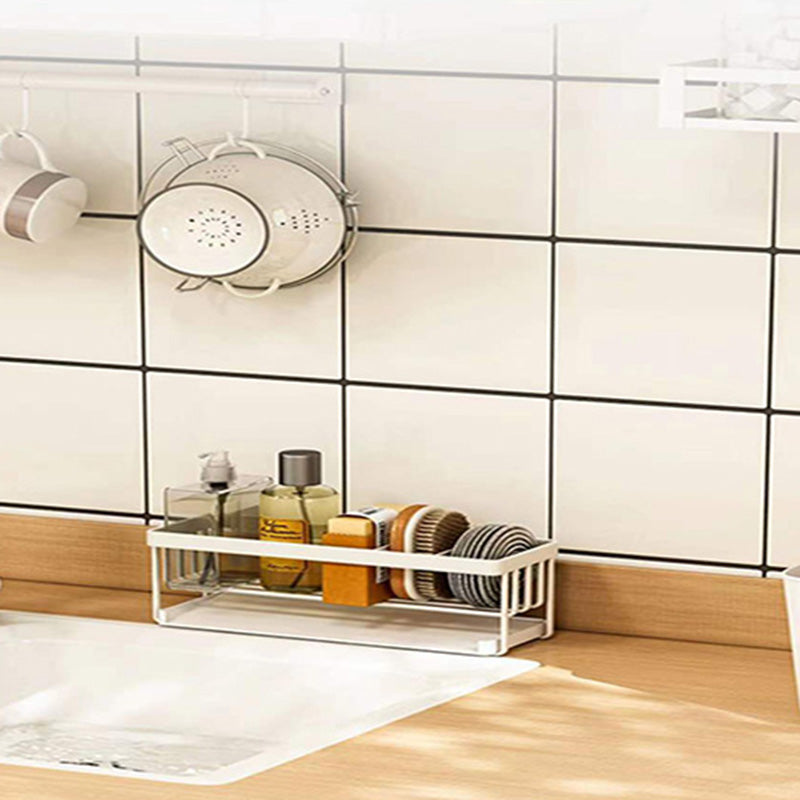 Carbon Steel Kitchen Organizer Storage Drying Rack Tray for Dish Sponge Rag