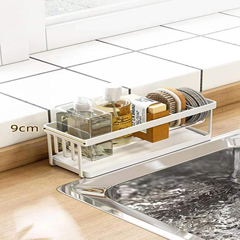 Carbon Steel Kitchen Organizer Storage Drying Rack Tray for Dish Sponge Rag