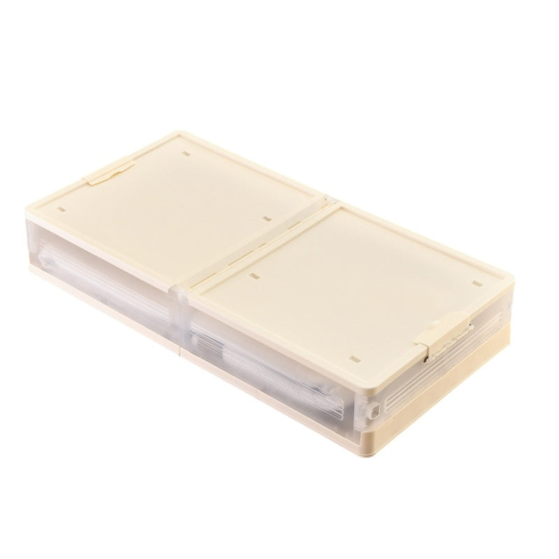 Underbed Sorting Box Plastic Pulley Storage Container with Wheels Size L / Low Type