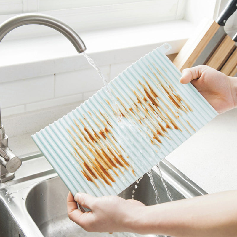 Rectangle Dish Drying Mat Countertop Pad Heat-resistant Placemat Sink Drain Mat