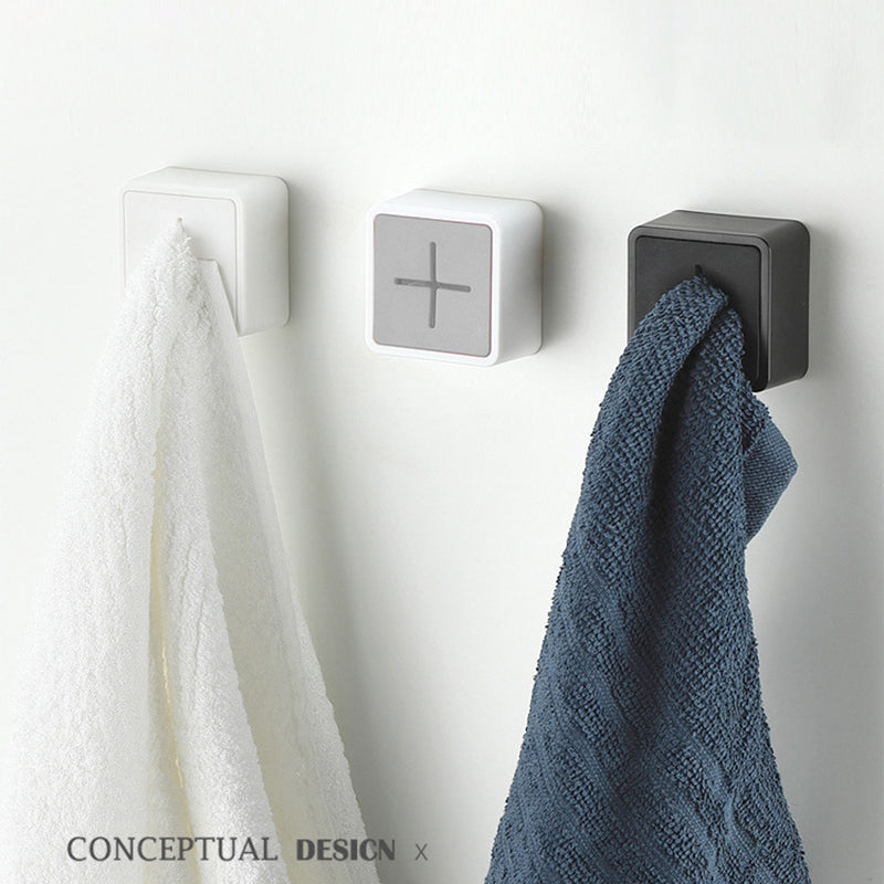 Self Adhesive Towel Plug Wall Mounted Bathroom Towel Storage Dish Cloth Organizer