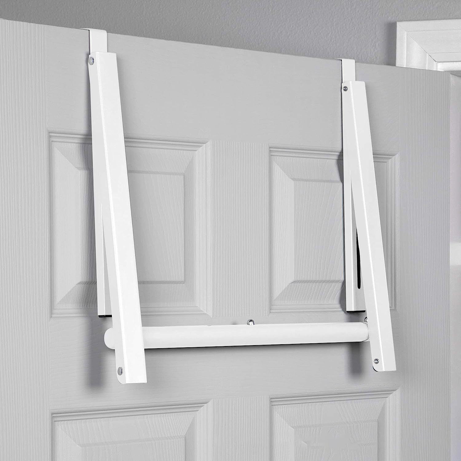 Foldable Over The Door Hook Drying Rack for Hanging Towels Coats Clothes