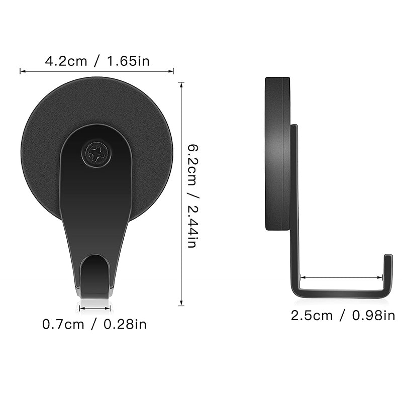 Strong Magnetic Metal Hanger Home Kitchen Hanging Hook for Towel Coat Umbrella Key