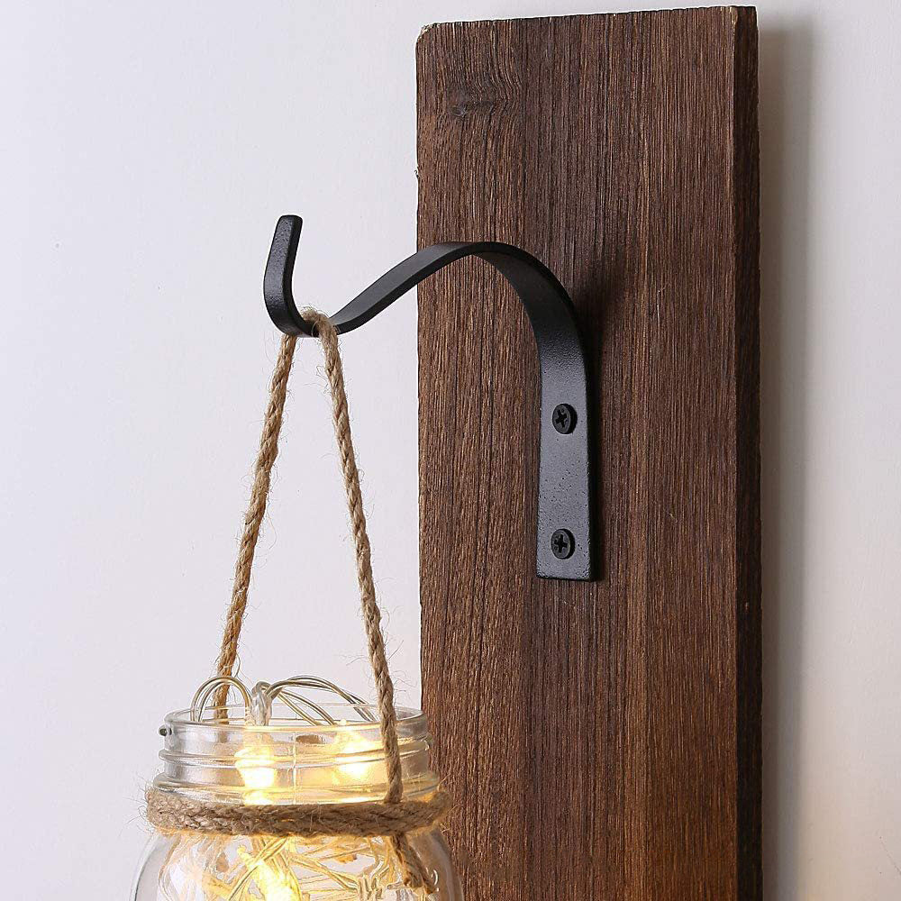 Bending S-Shape Wall Hanging Flower Pot Support Bracket Plants Holder Hook