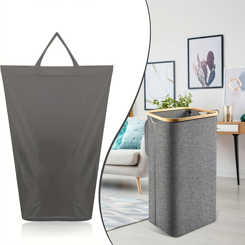 JJTZ 100L Large Foldable Laundry Basket with Lid Dirty Clothes Waterproof Oxford Hamper