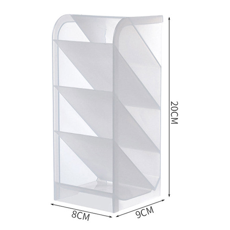 Four Grid Desktop Storage Case Tilt Insert Makeup Brush Pen Holder Size L