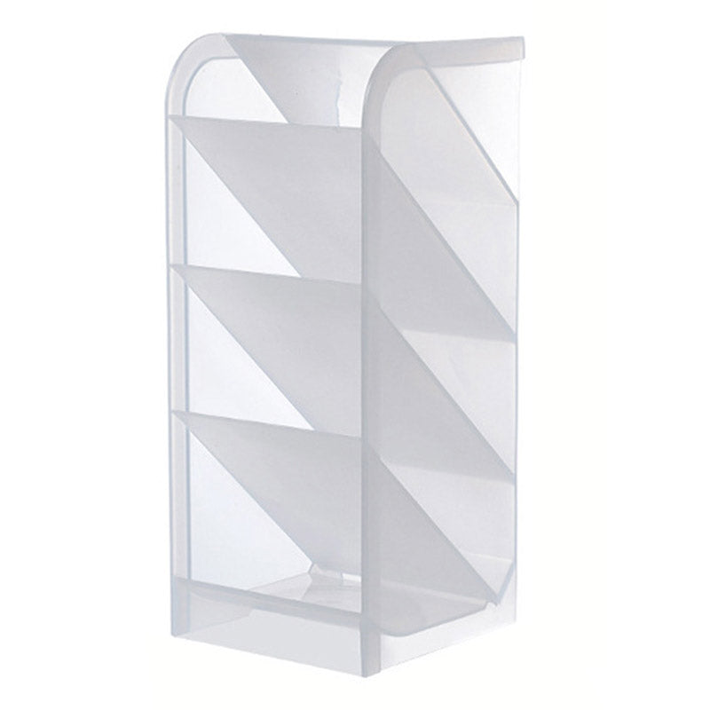 Four Grid Tilt Insert Pen Holder Makeup Brush Desktop Storage Case Size S