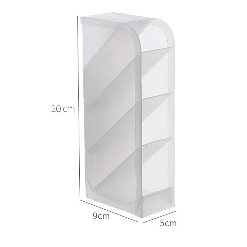 Four Grid Tilt Insert Pen Holder Makeup Brush Desktop Storage Case Size S