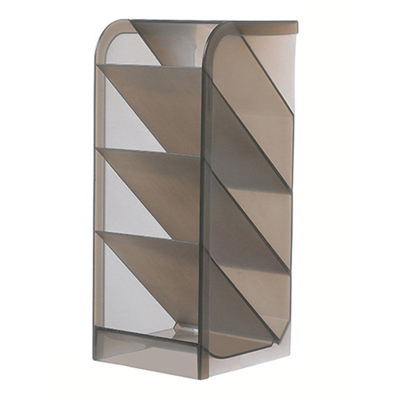 Four Grid Tilt Insert Pen Holder Makeup Brush Desktop Storage Case Size S