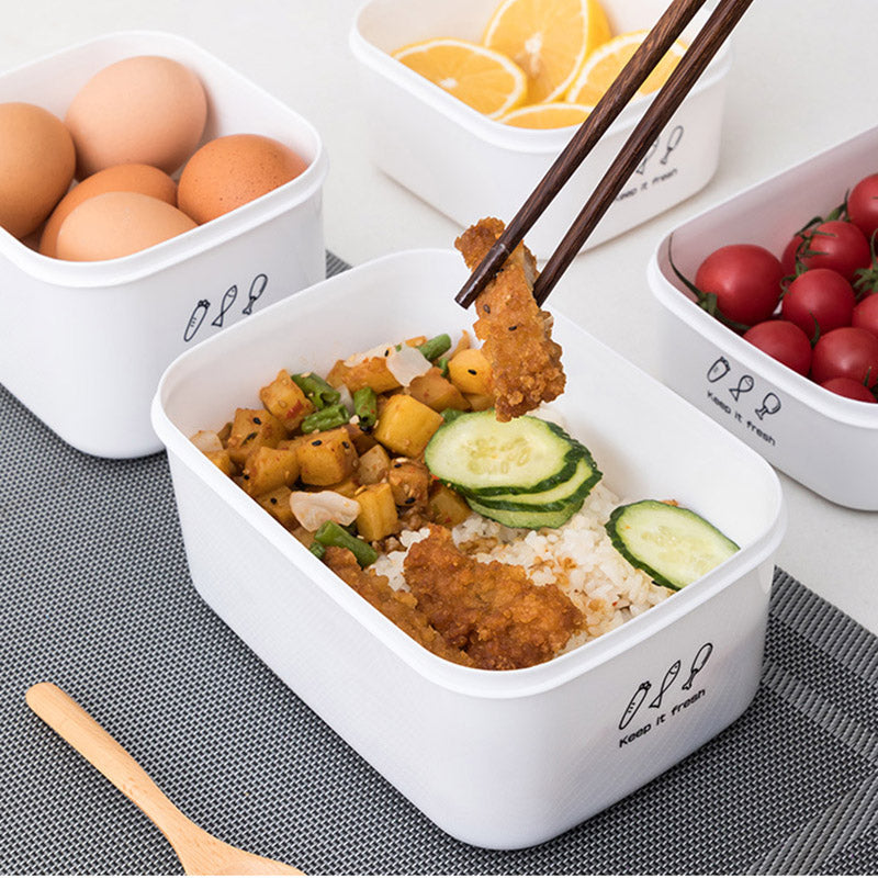 1000ML Refrigerator Organizer Bin Food Storage Container PP+PE Box (BPA-Free, No FDA)