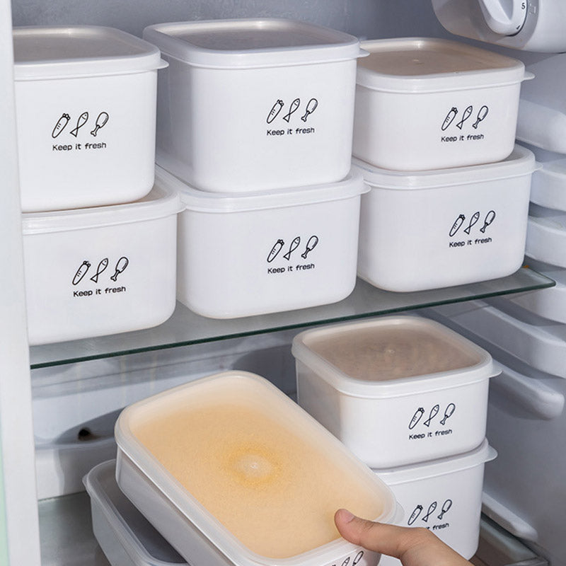 1000ML Refrigerator Organizer Bin Food Storage Container PP+PE Box (BPA-Free, No FDA)