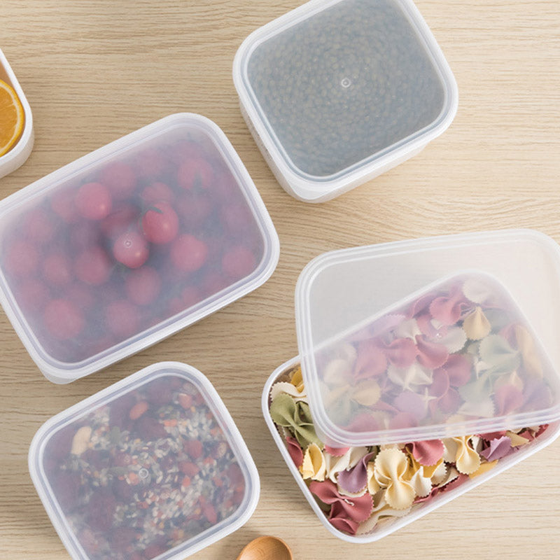 900ML PP+PE Lunch Box Food Storage Container for Fruits Vegetables Beans (BPA-Free, No FDA)