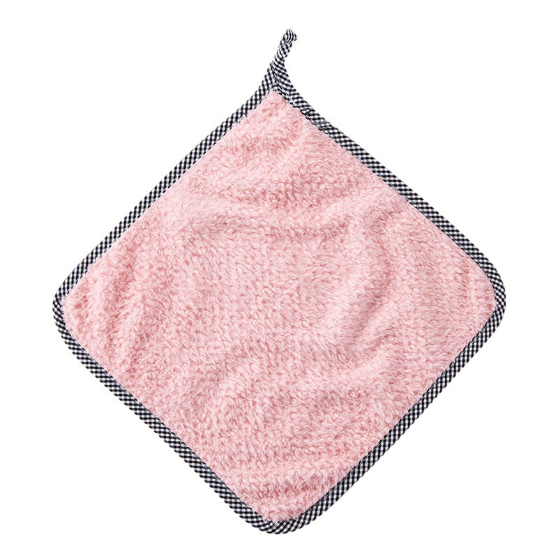25x25CM Coral Fleece Kitchen Towel Dishcloth Dish Washing Towel