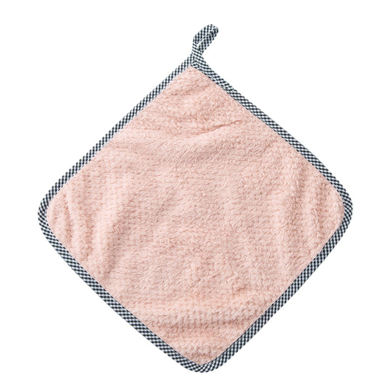 25x25CM Coral Fleece Kitchen Towel Dishcloth Dish Washing Towel