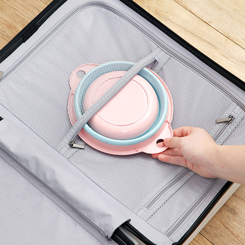 Thicken PP+TPR Collapsible Round Basin Space Saving Multipurpose Washbasin Size S