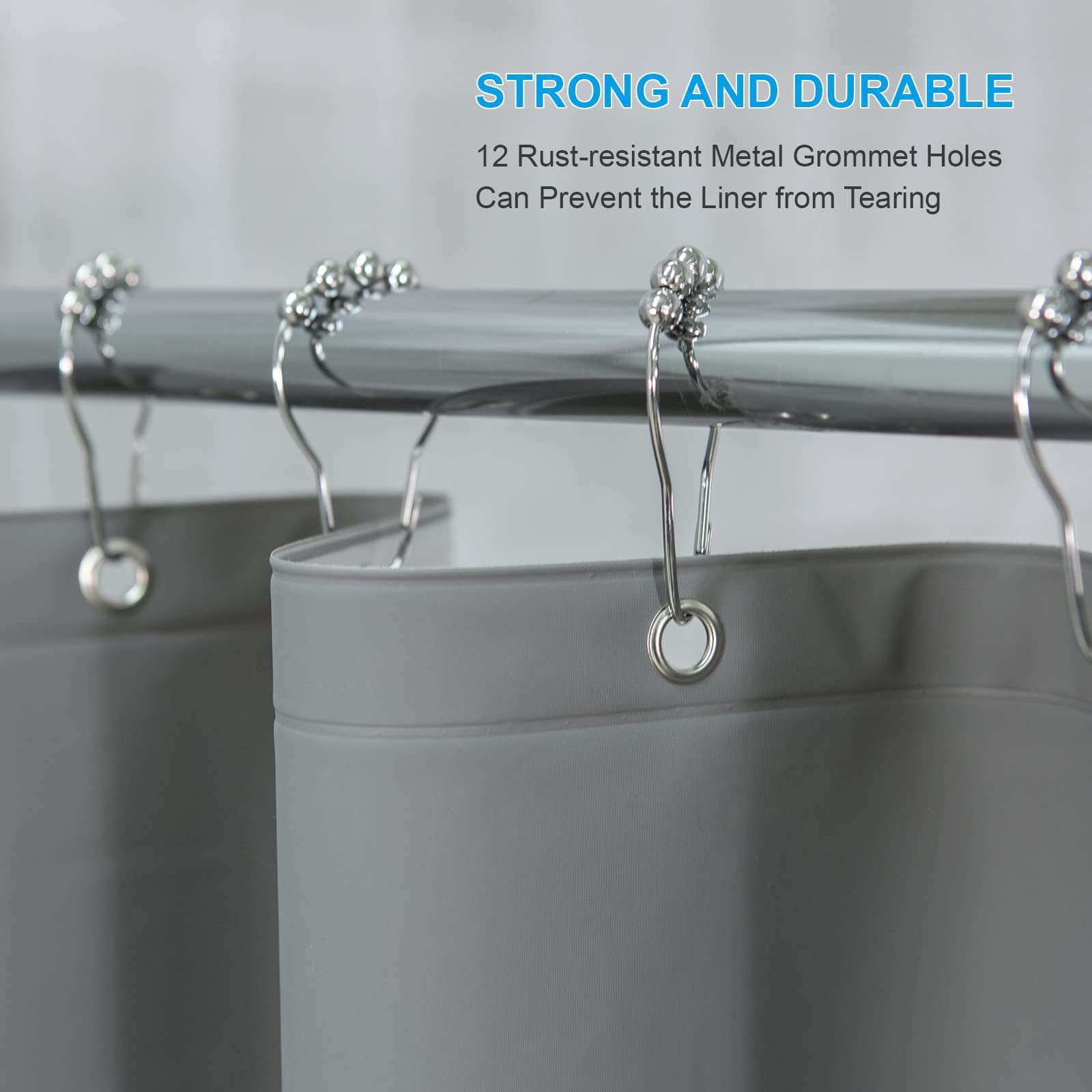 CS-006 180x180CM Shower Curtain PEVA Shower Liner Waterproof Drape