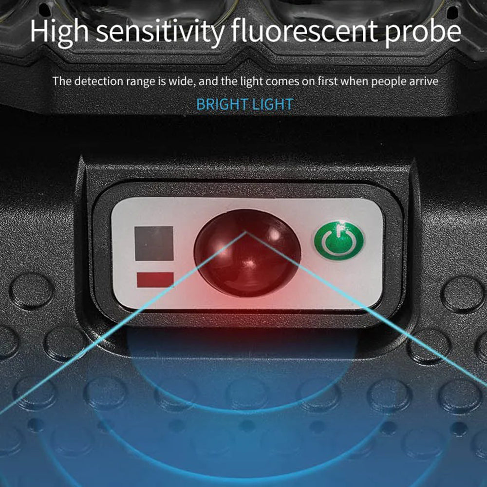 W7208-7 High Brightness Home Garden Lamp Human Motion Sensor Solar Light (7 Rows)