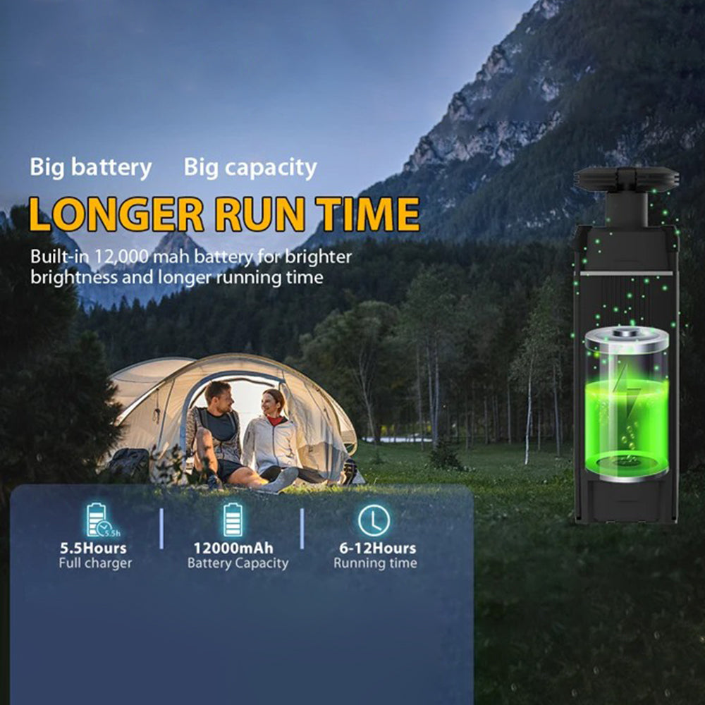 YE100 Tripod Design Telescopic Portable Tent Lamp Rechargeable Outdoor Camping Light