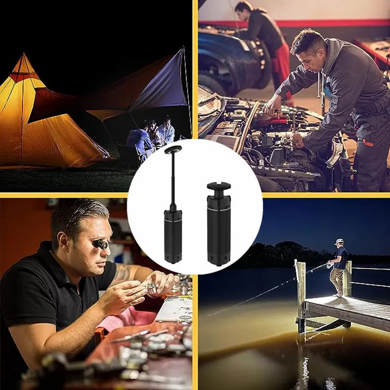 YE100 Tripod Design Telescopic Portable Tent Lamp Rechargeable Outdoor Camping Light