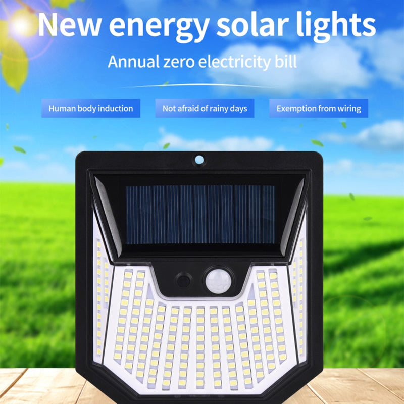 4PCS Waterproof Human Motion Sensor Solar Lights High Brightness House Garden Lamps
