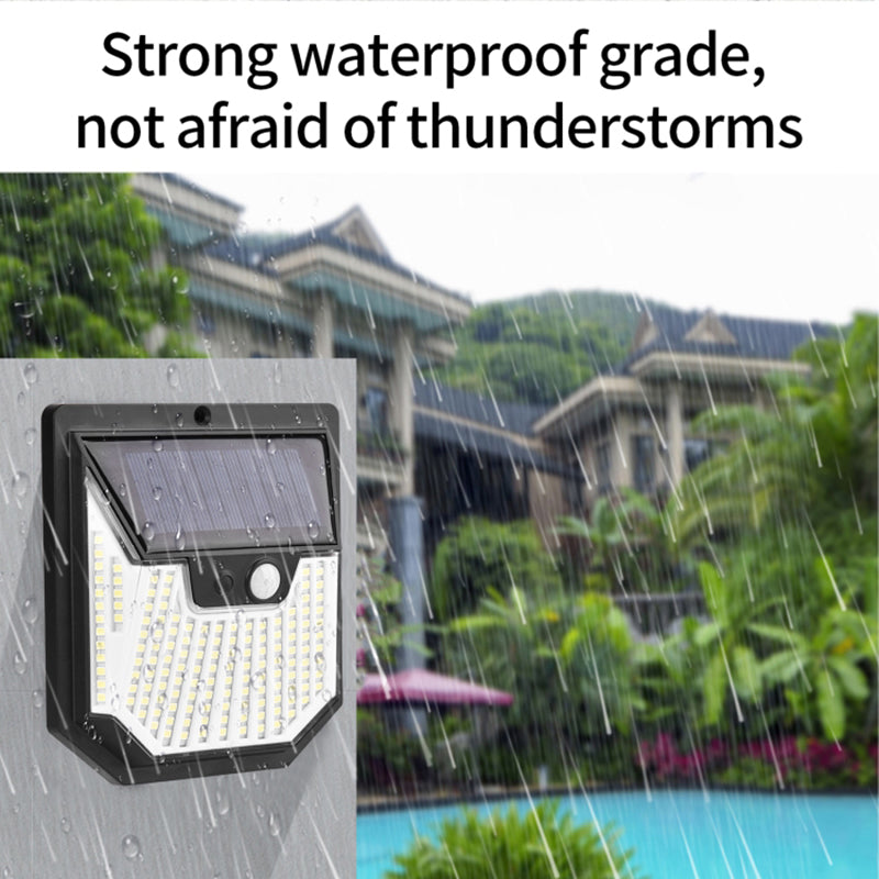 4PCS Waterproof Human Motion Sensor Solar Lights High Brightness House Garden Lamps
