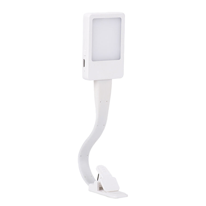 USB Rechargeable Reading Light Lamp Goose Neck Clip On LED Book Light