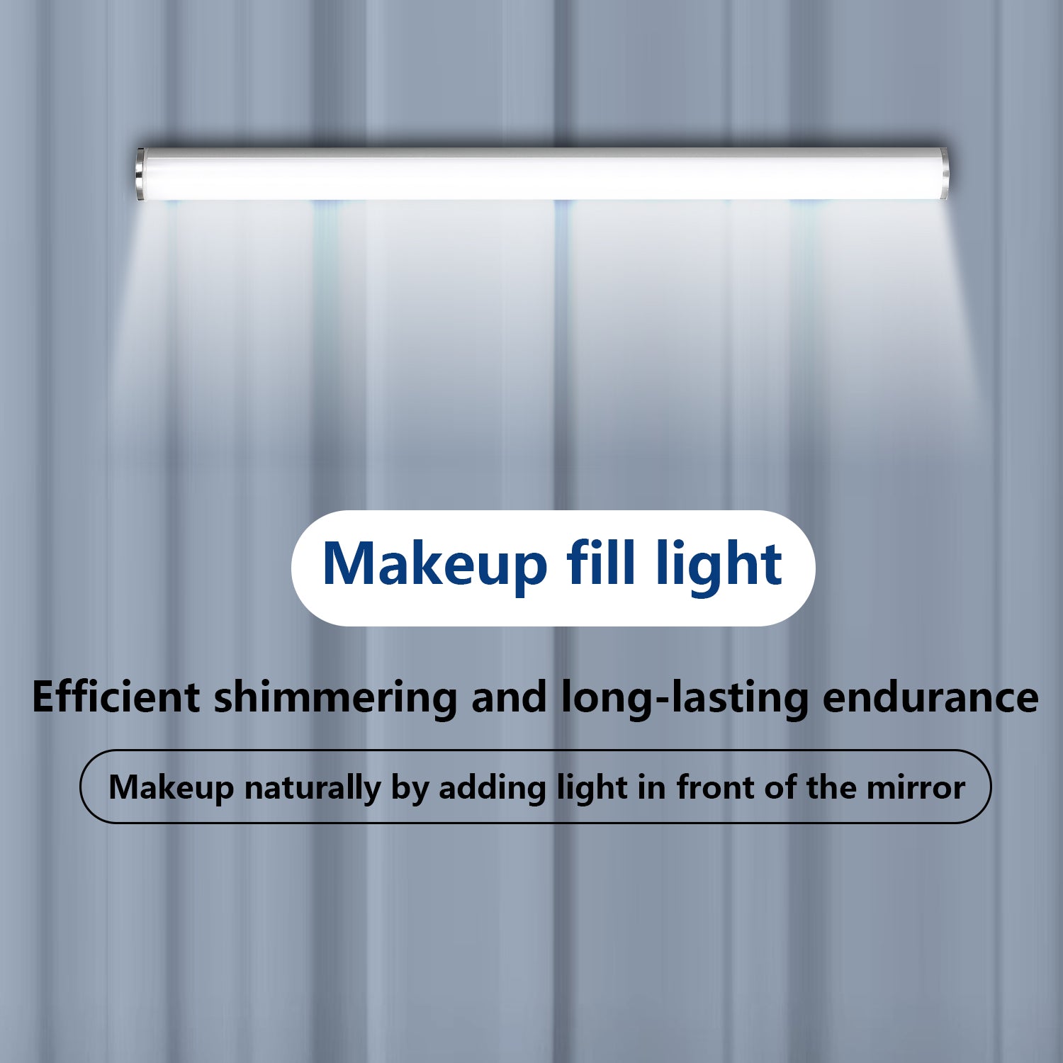 MFL-01 Suction Cup Mounted Mirror Front Makeup Fill Light Rechargeable Aluminum Alloy Light Bar