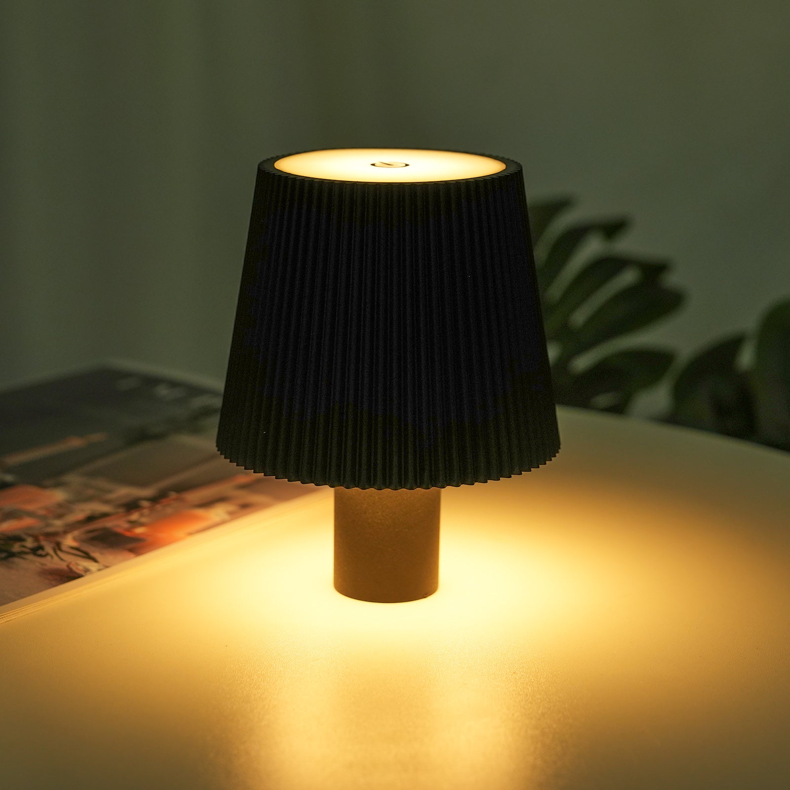 ML-G02 4000mAh Battery Pleated Wine Bottle Light Changing Color LED Night Lamp