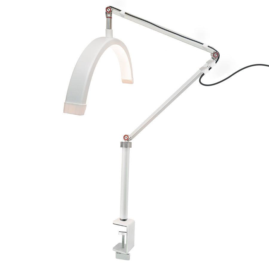 HD-M3X 16-inch Clip-on Half Moon Desk Lamp for Eyelash Extensions / Tattoo / Nail Art