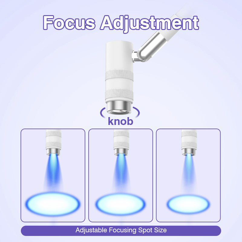 HD-AL10 Focus Adjustment Touch Dimming UV Nail Eyelash Floor Lamp with Foot Switch