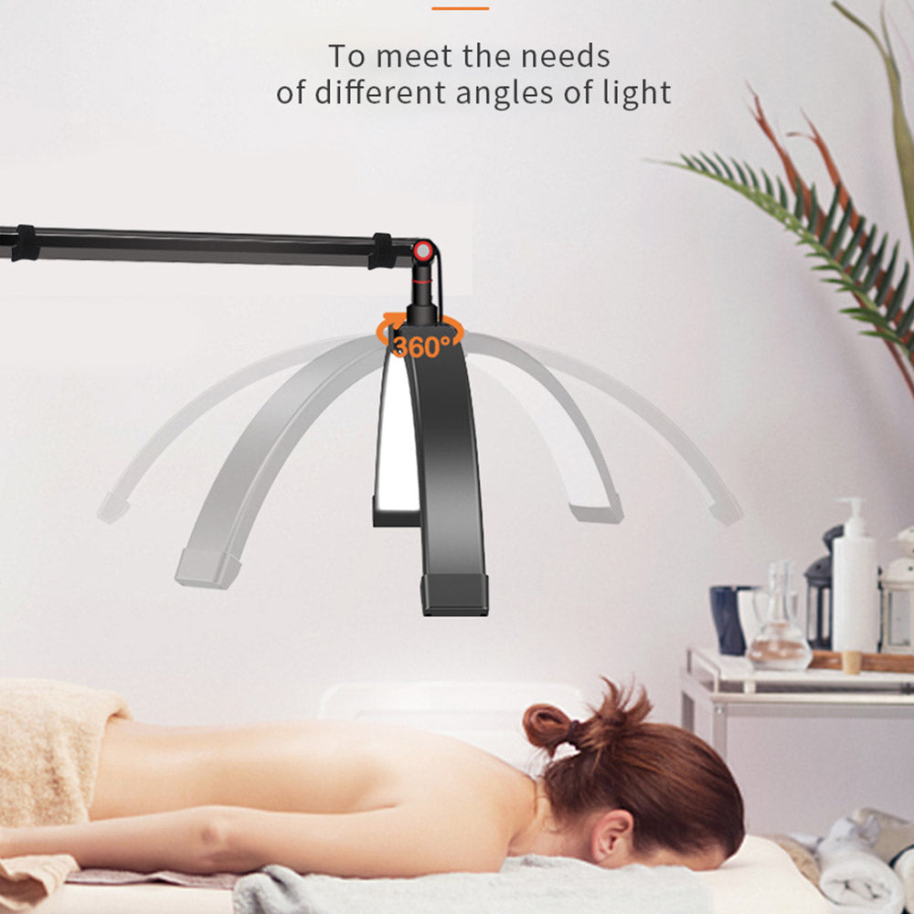 M2X 16-inch Half-moon Shape Nail Skin Beauty Lamp Curved Fill Light with Floor Stand
