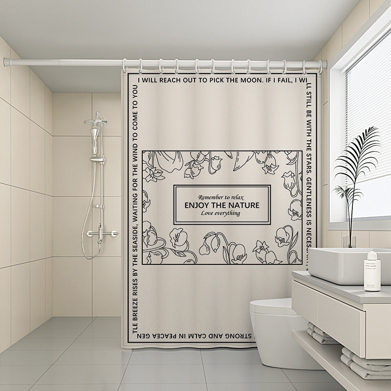 180x200cm Thicken Shower Curtain Printing Pattern Waterproof Bathroom Shower Curtain