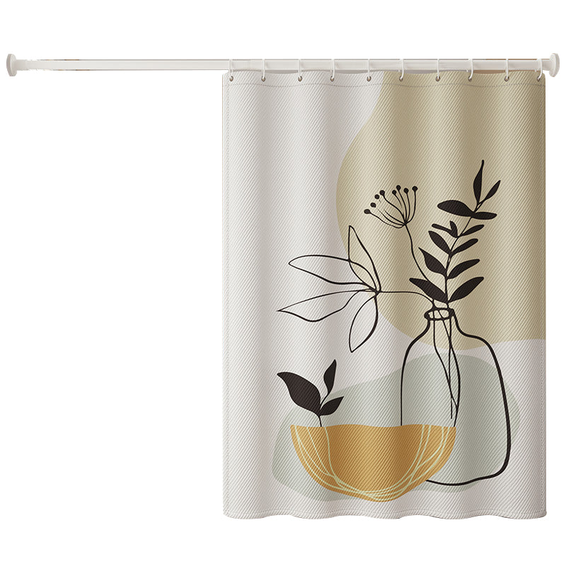 120x180cm Stylish Pattern Thicken Shower Curtain Privacy Protection Bathroom Shower Curtain