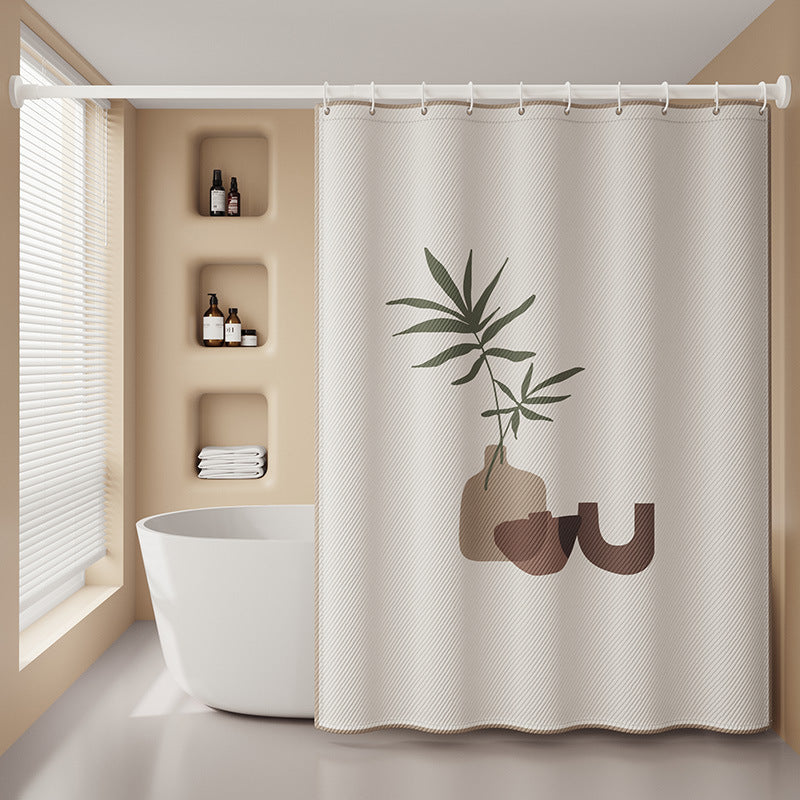 150x180cm Pattern Printed Thicken Bathroom Shower Curtain Privacy Protection Shower Curtain