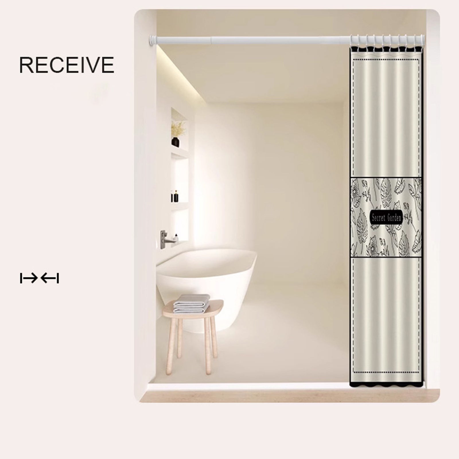 120x180cm Creative Shower Curtain Printing Pattern Mildew Resistant Curtain