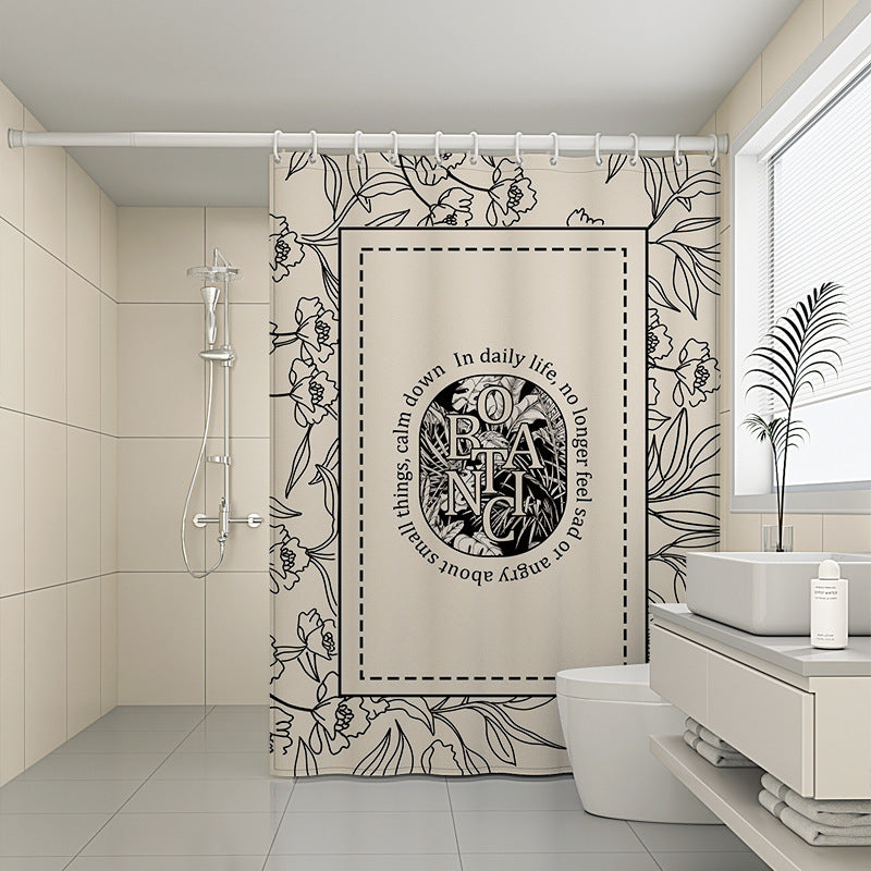 120x180cm Creative Shower Curtain Printing Pattern Mildew Resistant Curtain