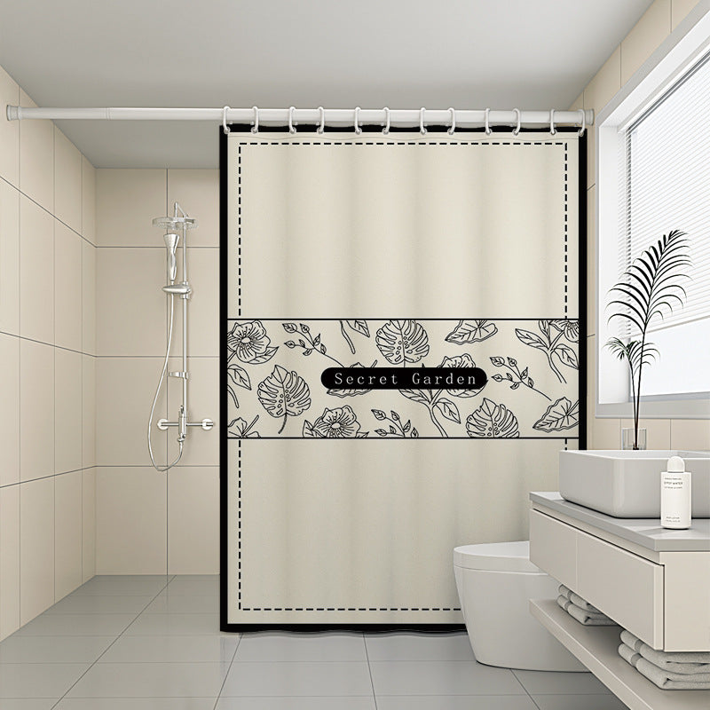 120x180cm Creative Shower Curtain Printing Pattern Mildew Resistant Curtain