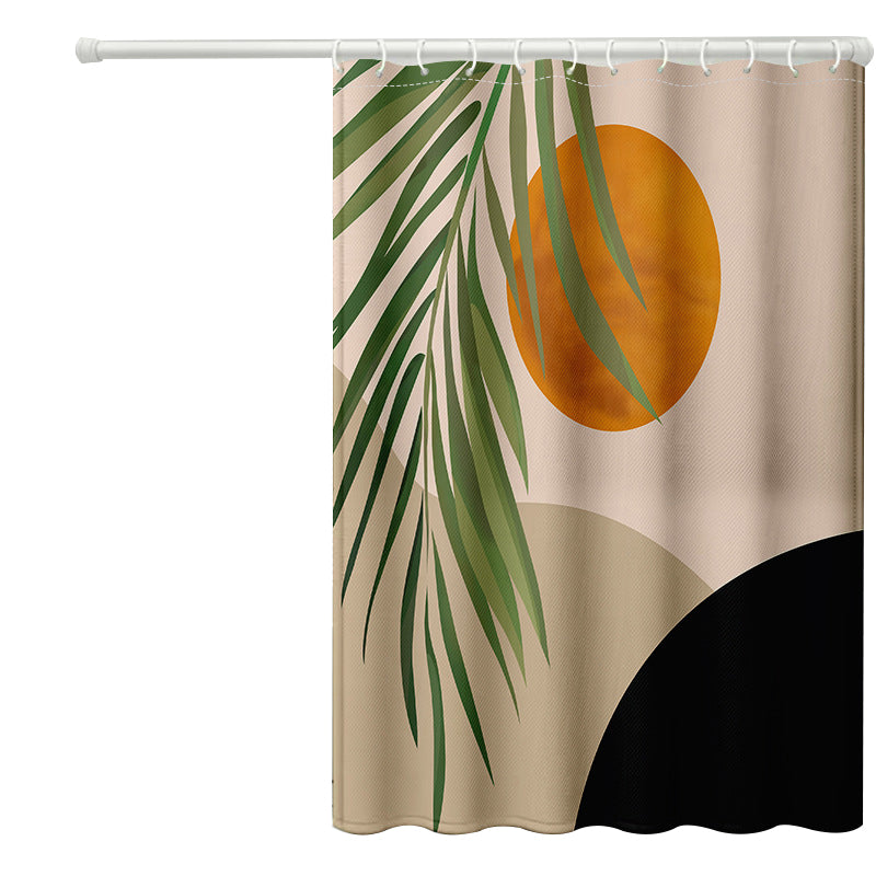 150x180cm Shower Curtain 3D Rainforest Pattern Bathroom Polyester Shower Curtain with 12 Hooks